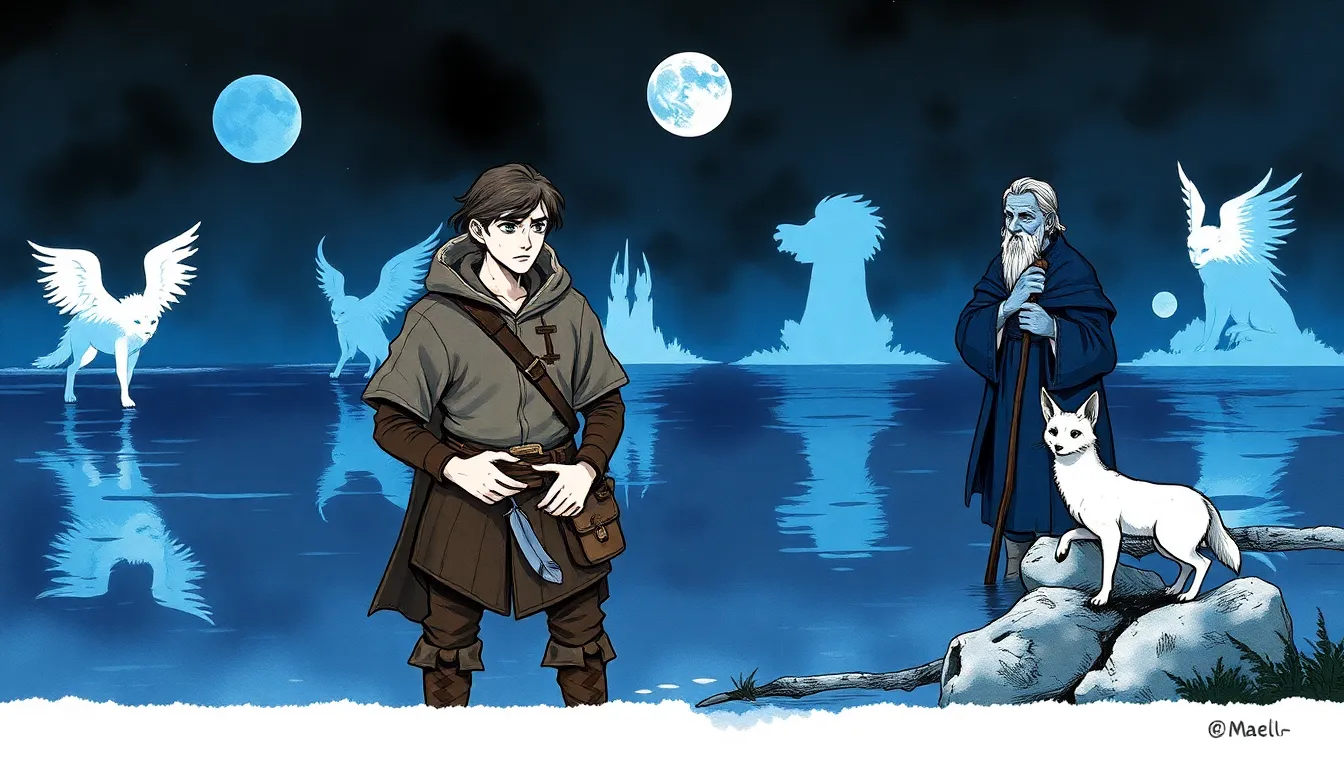 Le Lac des Reflets au pied de l'Arbre des Mots Oubliés, épreuve nocturne