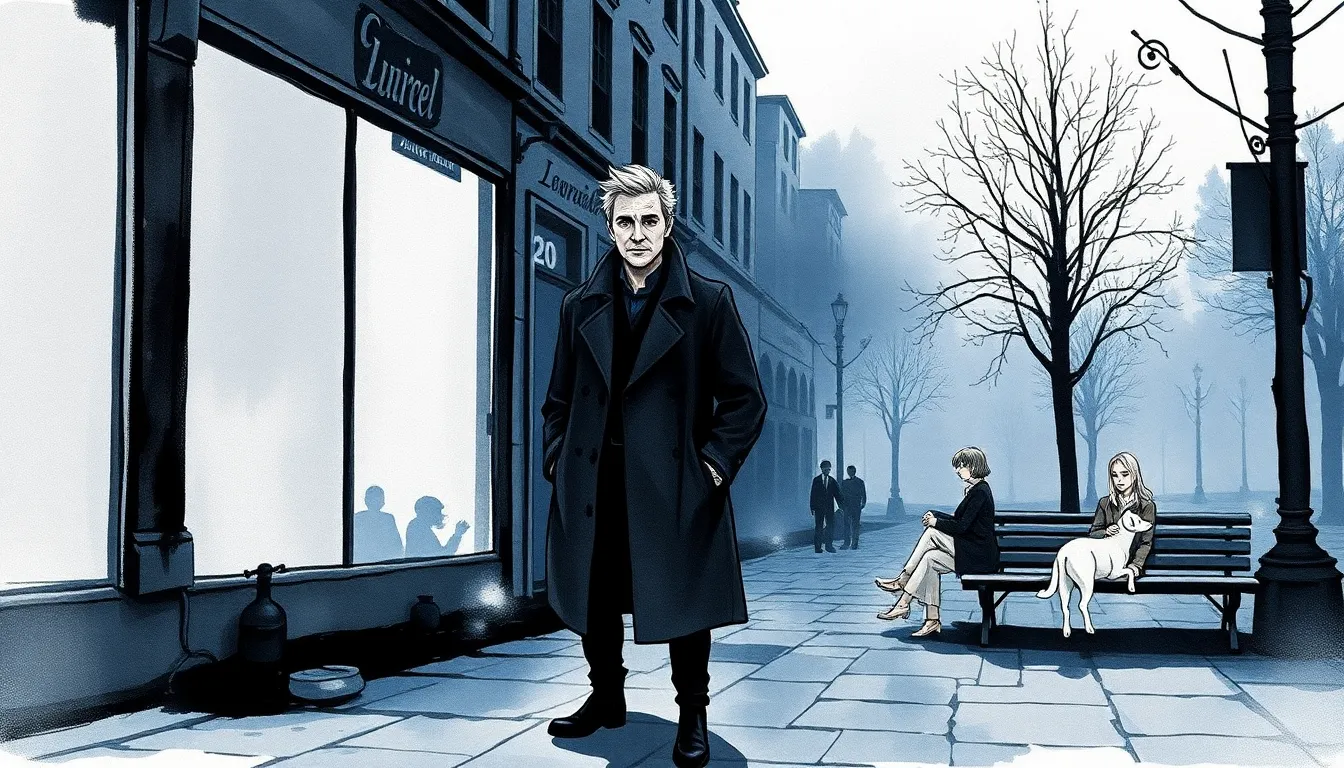 Illustration de Un éveil solitaire dans la ville endormie