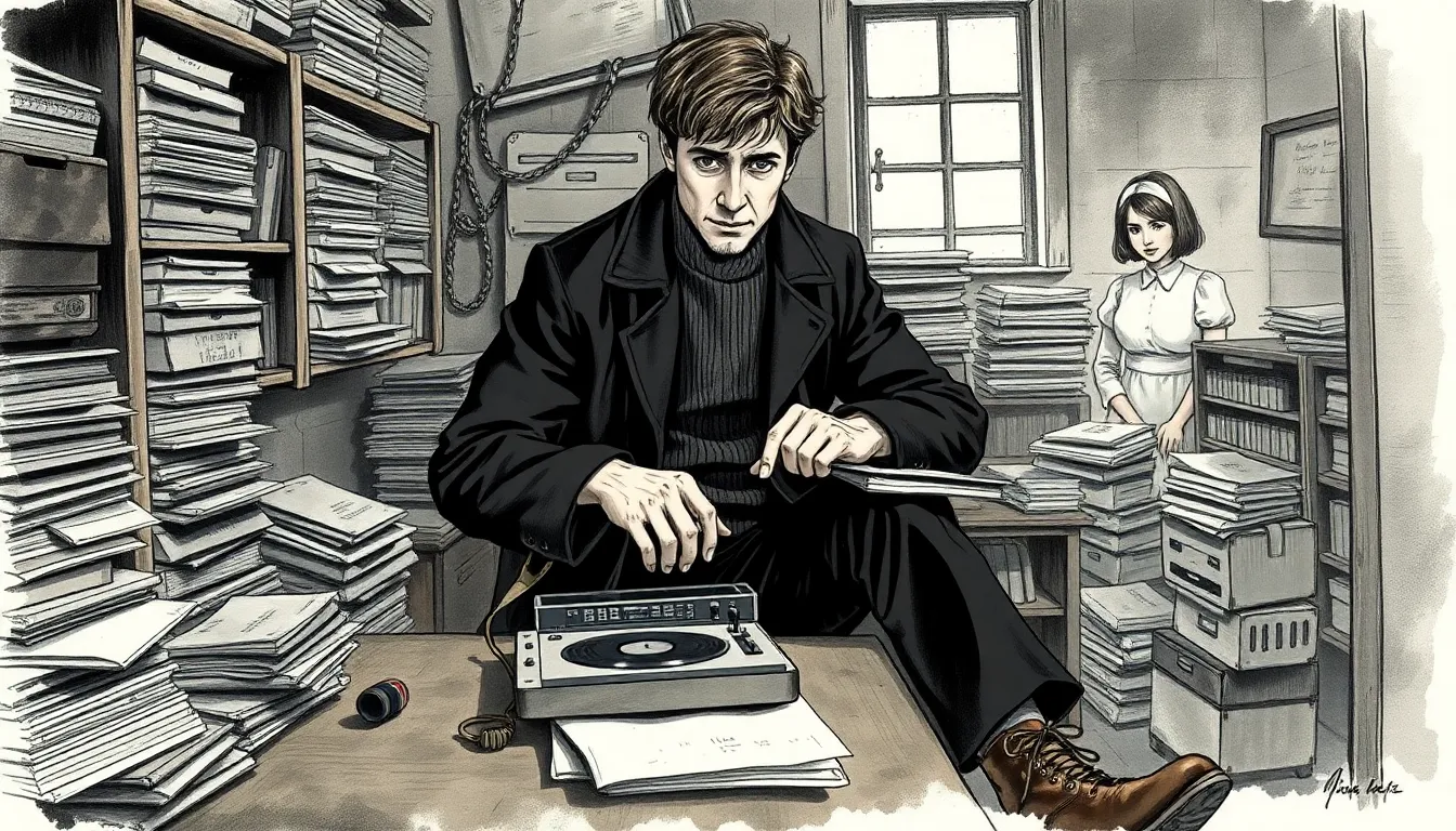 Illustration des archives cachées et des bandes audio
