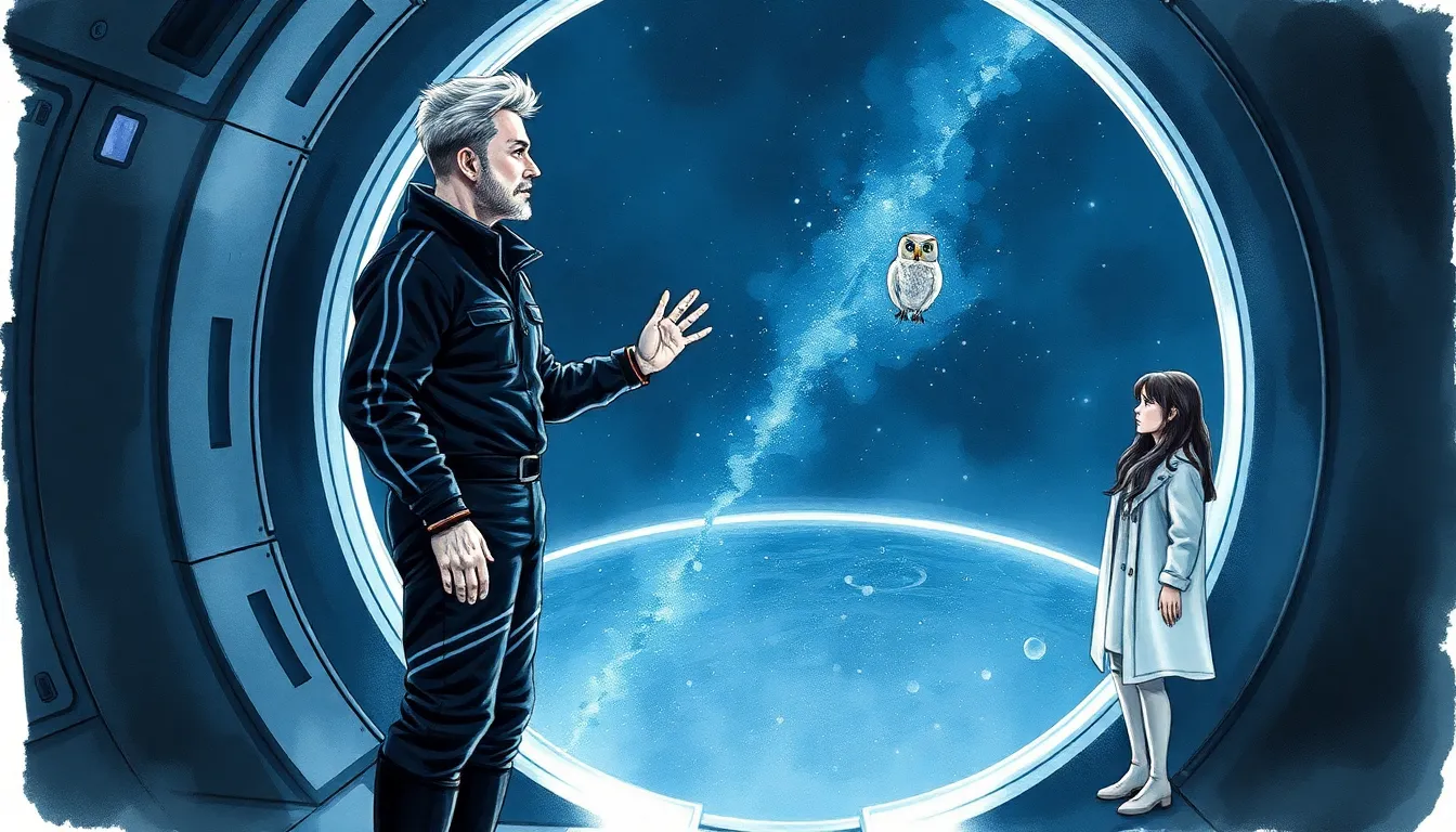 Illustration de La découverte du miroir vers l infini
