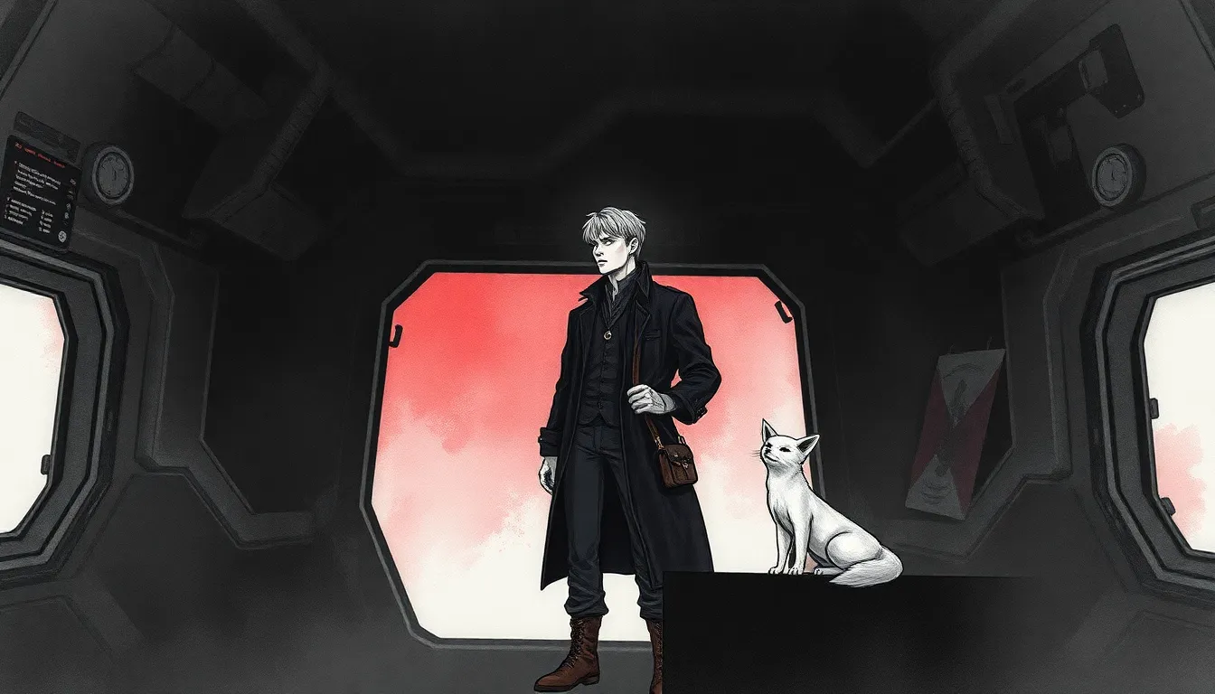 Illustration du silence du vide et la quête de sens