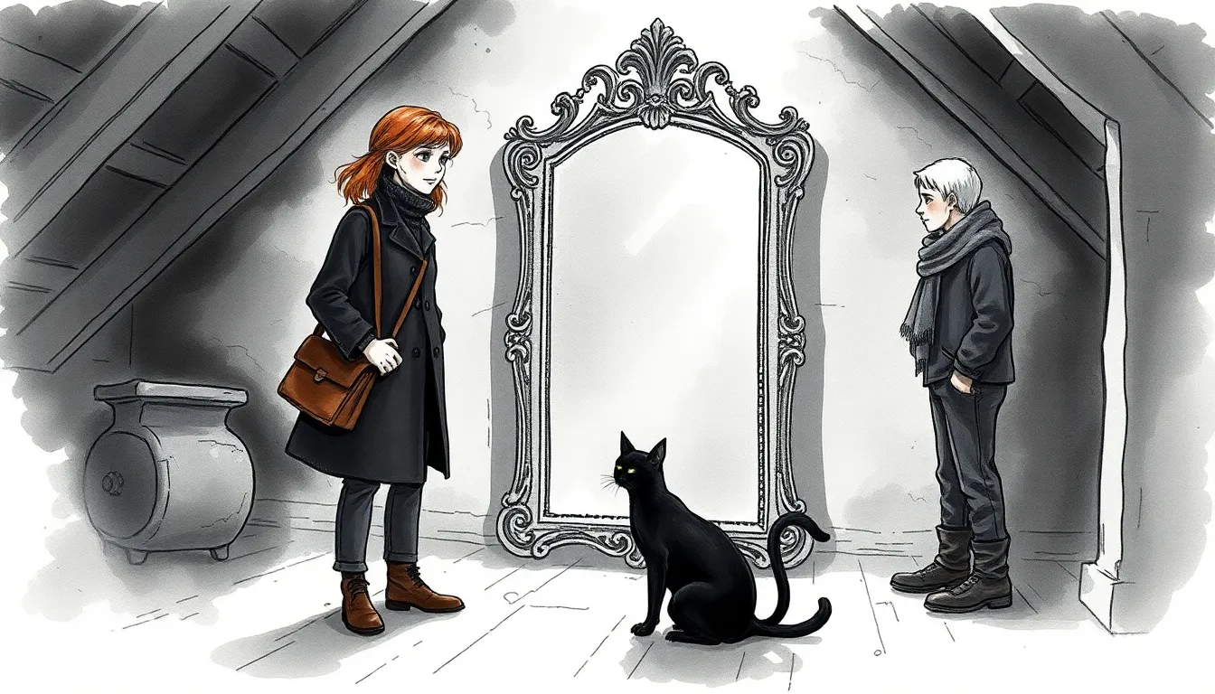 Illustration de La découverte du miroir des souhaits