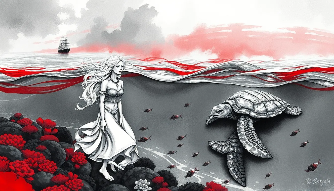 Illustration d'Ombres à l'horizon menace sur la barrière