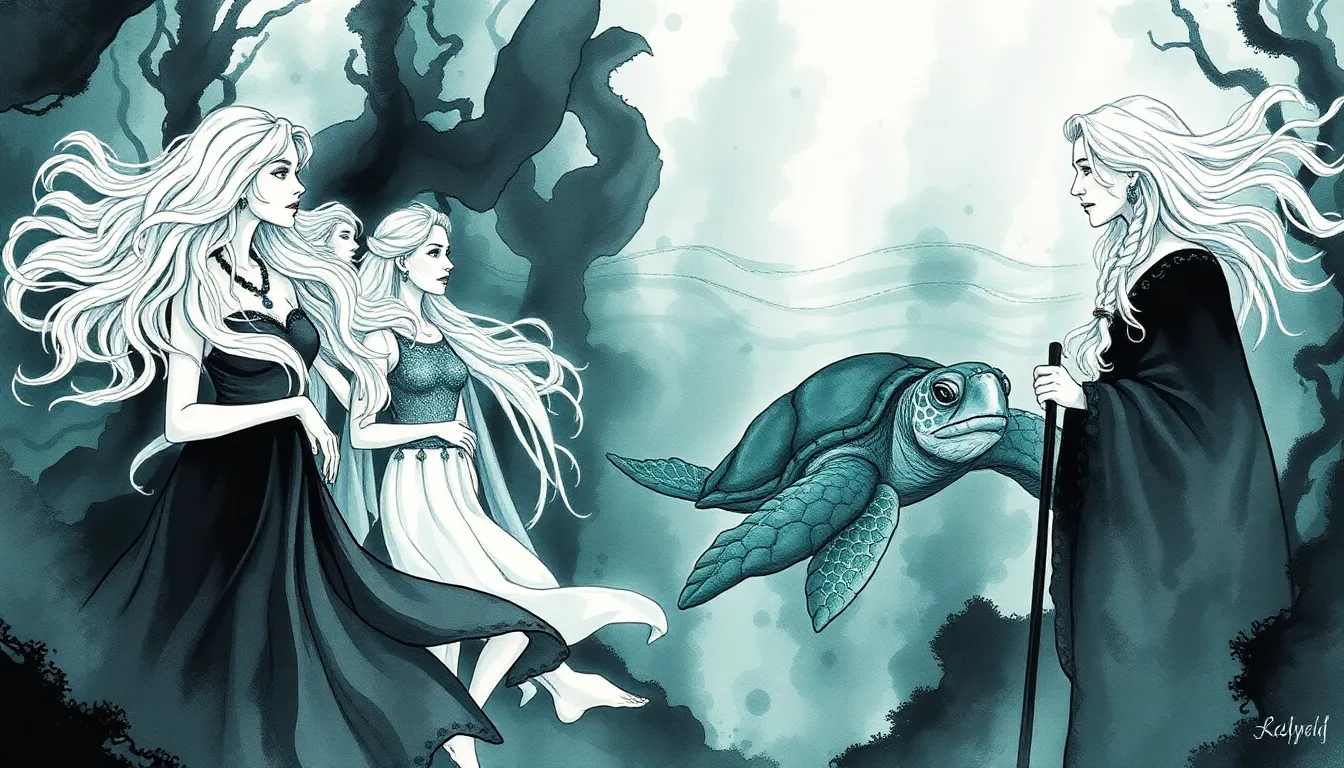 Illustration de la chorale marine dans la forêt de posidonies