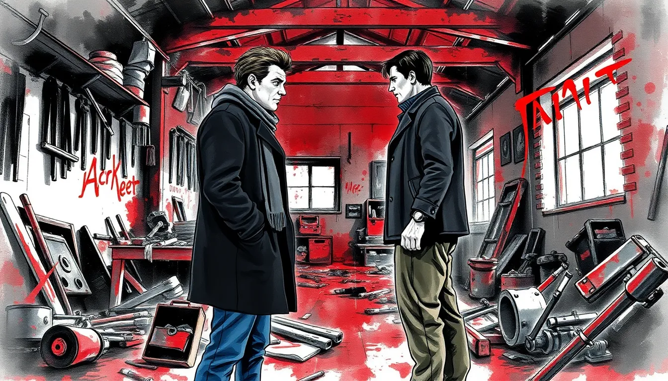 Illustration du chapitre 5 - confrontation dans l'atelier abandonné