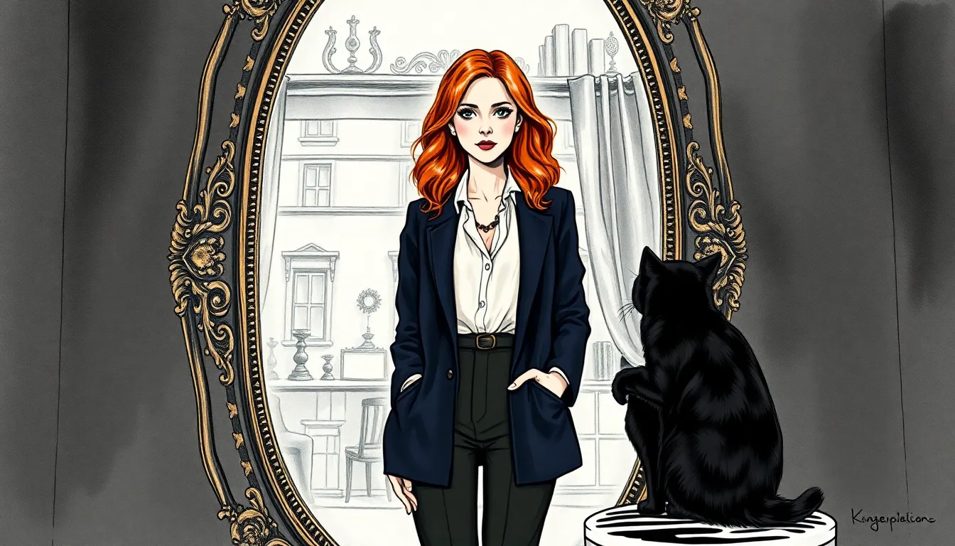 Illustration du reflet du succès et de la solitude masquée