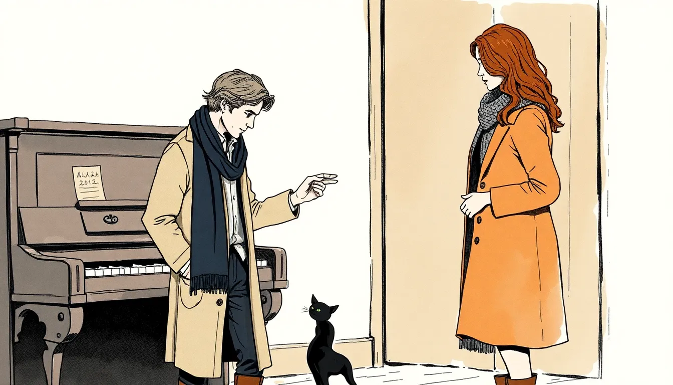 La Mélodie du Silence : Une mélodie silencieuse touchant les cœurs 3 Illustration du piano muet et du geste tendre