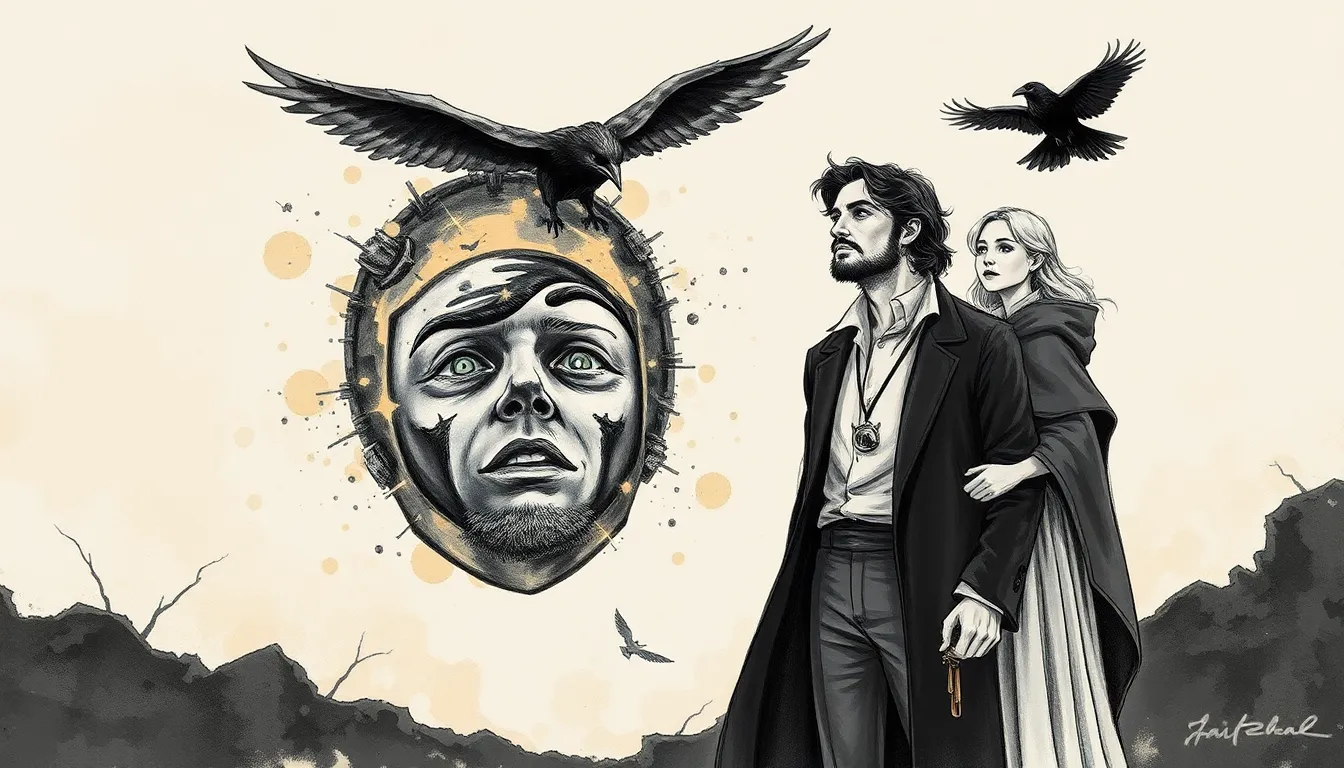 Illustration de la révélation du masque